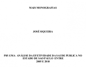 exemplo de capa para monografia